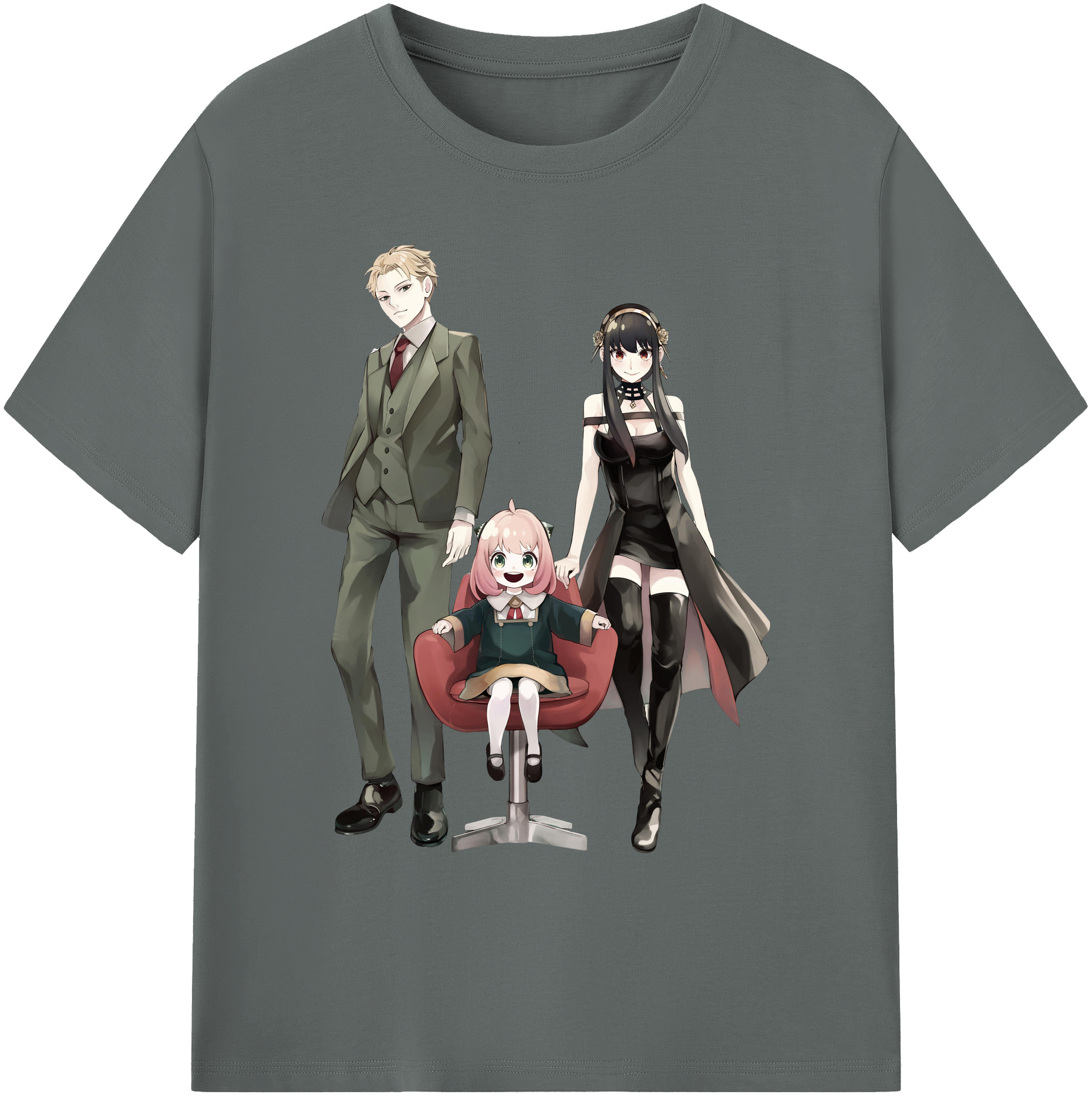 （画像用） SPY×FAMILY间谍家家酒 綿100％ メンズ半袖Tシャツ｜肌触りやわらか＆通気性